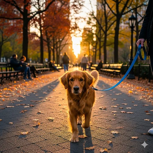 Hondenriem met lichtjes: veilig wandelen in het donker