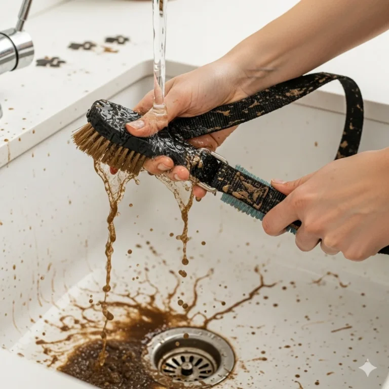 hondenriem schoonmaken